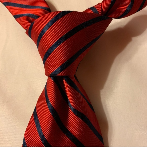 US POLO ASSN Necktie in Stripe Pattern Red & Blue